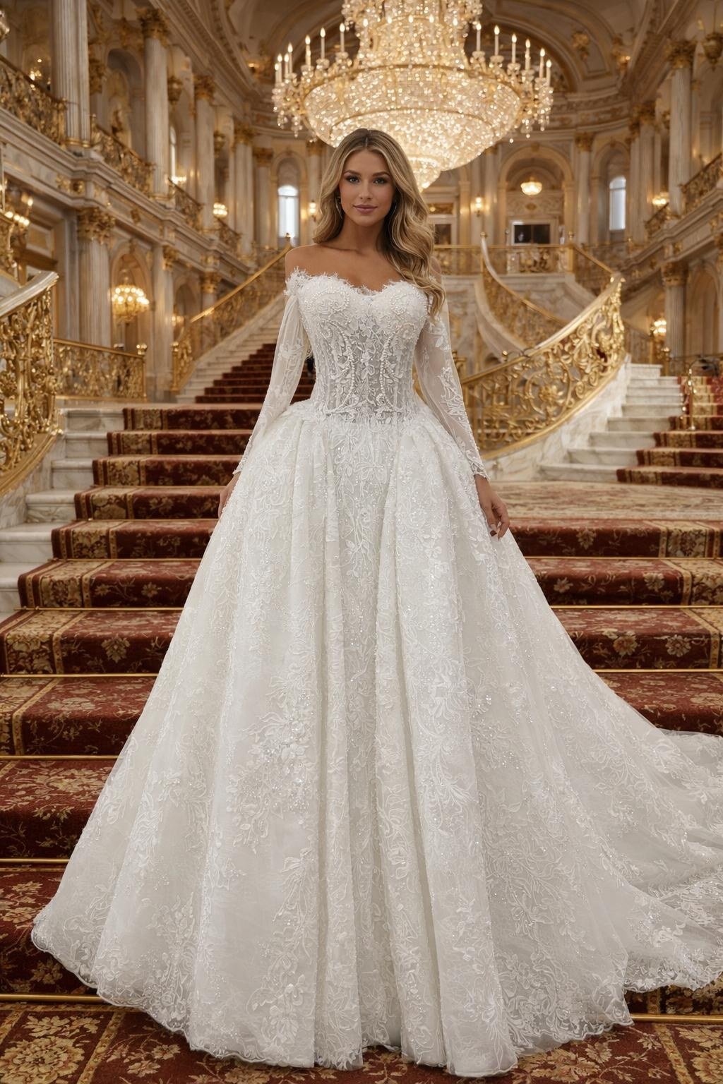 ARIADNE — Bias Kesim İşlemeli Gelinlik