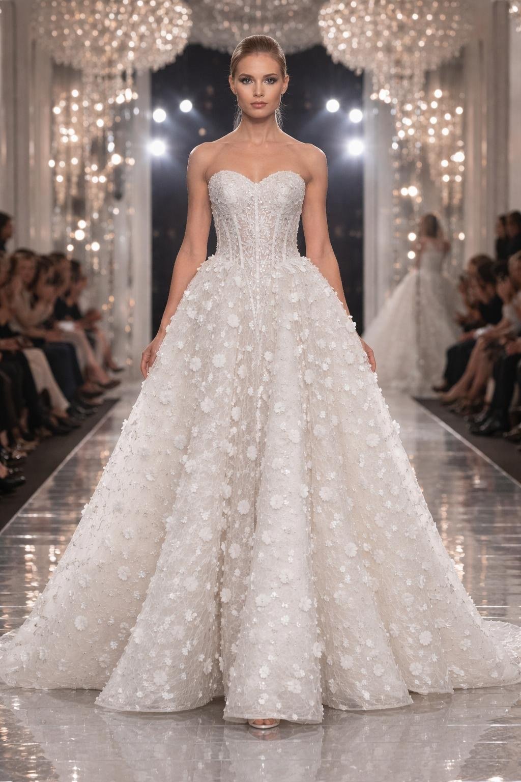 CHLORIS — Beyaz Çiçek Couture Gelinliği