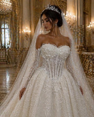 HELEN — Klasik Royal Prenses Gelinlik